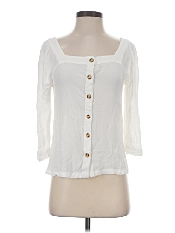Garnet Hill 3/4 Sleeve Blouse (view 1)
