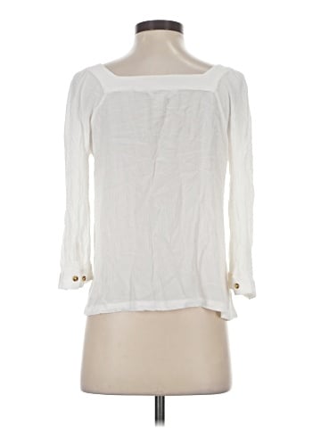 Garnet Hill 3/4 Sleeve Blouse (view 2)