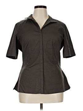 Lafayette 148 New York Short Sleeve Blouse (view 1)