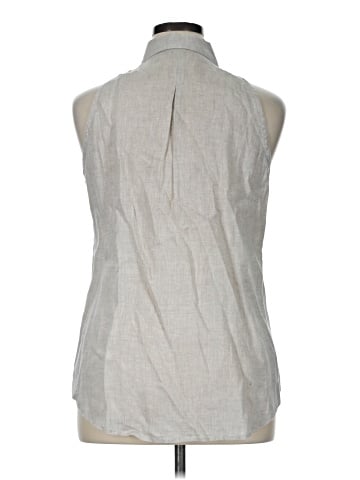 Boston Proper Sleeveless Button-Down Shirt (view 2)
