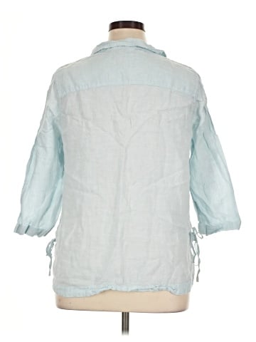 Isaac Mizrahi 3/4 Sleeve Button-Down Shirt (view 2)