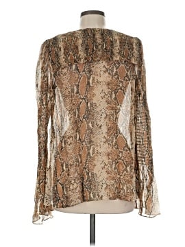 Diane von Furstenberg Long Sleeve Silk Top (view 2)