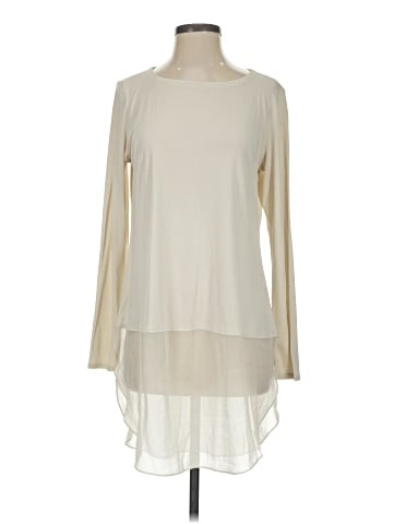 Eileen Fisher Long Sleeve Silk Top (view 1)