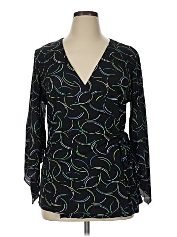 Lane Bryant Long Sleeve Blouse (view 1)