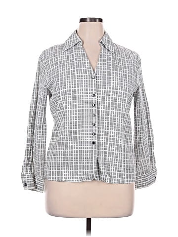 Foxcroft 3/4 Sleeve Button-Down Shirt (view 1)