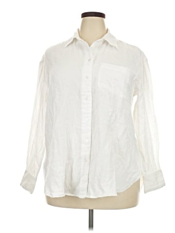 Lane Bryant Long Sleeve Button-Down Shirt (view 1)