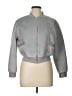 Shein Metallic Gray Track Jacket Size L - photo 1