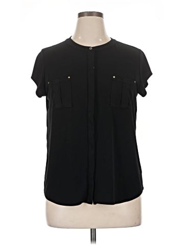 Dana Buchman Short Sleeve Blouse (view 1)