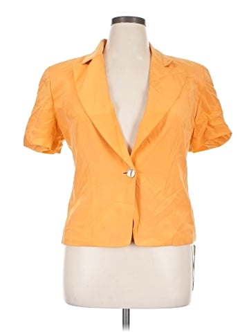 Linda Allard Ellen Tracy Silk Blazer (view 1)