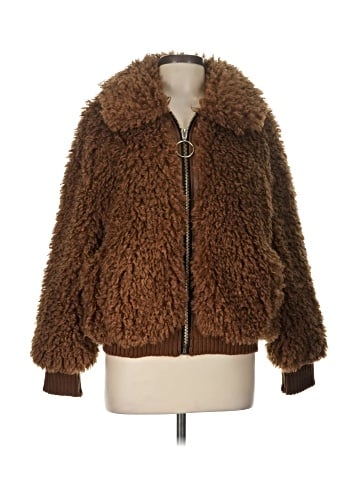 Zara TRF Faux Fur Jacket (view 1)