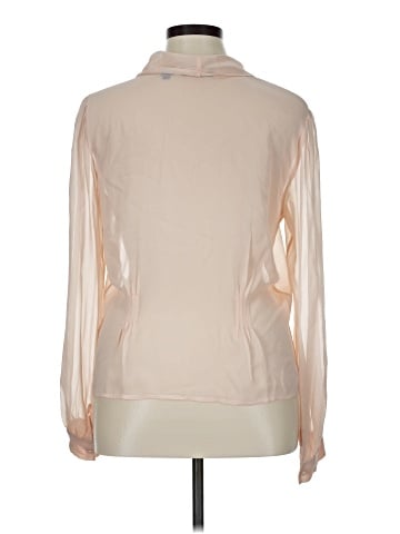 Dana Buchman Long Sleeve Silk Top (view 2)