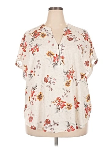 Maurices Short Sleeve Blouse (view 1)