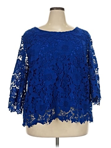 Simply Emma 3/4 Sleeve Blouse (view 1)