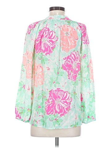 Lilly Pulitzer 3/4 Sleeve Silk Top (view 2)