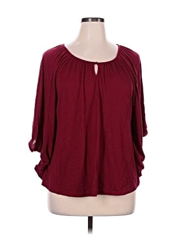 JM Collection 3/4 Sleeve Blouse (view 1)