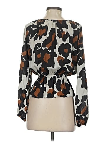 MICHAEL Michael Kors 3/4 Sleeve Silk Top (view 2)