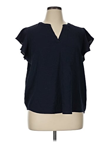 Adrianna Papell Short Sleeve Blouse (view 1)