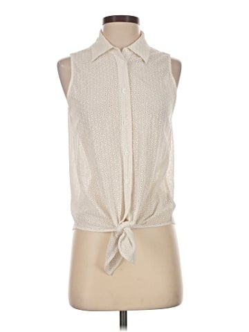 Equipment Sleeveless Button-Down Shirt (view 1)