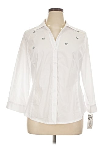 Zac & Rachel 3/4 Sleeve Button-Down Shirt (view 1)