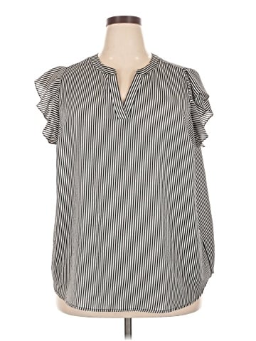 Adrianna Papell Short Sleeve Blouse (view 1)