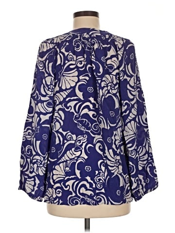 Lilly Pulitzer Long Sleeve Silk Top (view 2)