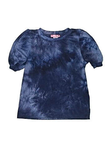 Aqua Short Sleeve Blouse (view 1)