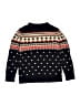 Crewcuts Outlet 100% Lambswool Print Black Wool Pullover Sweater Size 14 - photo 2