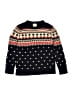 Crewcuts Outlet 100% Lambswool Print Black Wool Pullover Sweater Size 14 - photo 1