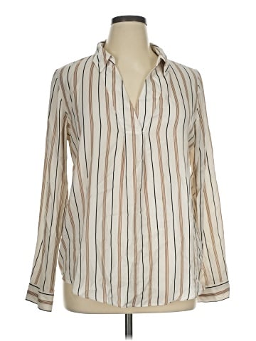 White House Black Market Long Sleeve Blouse (view 1)