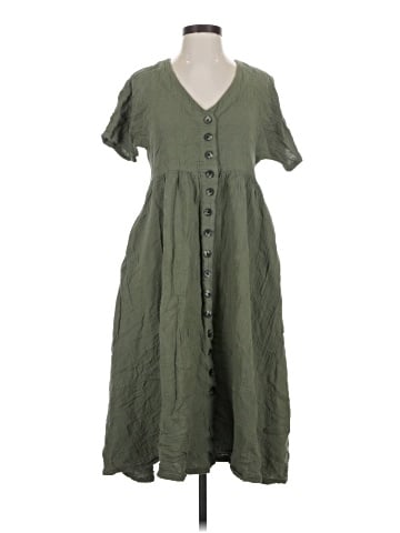 Madewell Lightspun Button-Front Midi Dress (view 1)