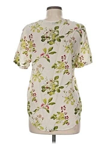 Equipment Short Sleeve Silk Top (view 2)