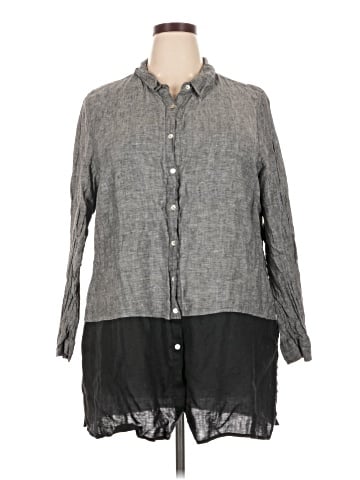 Tahari 3/4 Sleeve Button-Down Shirt (view 1)
