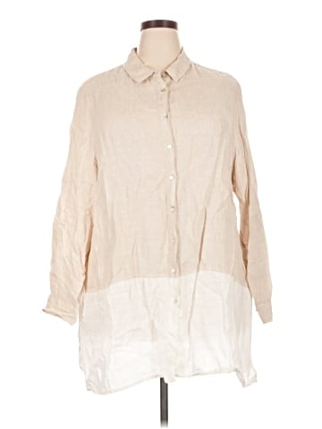 Tahari 3/4 Sleeve Button-Down Shirt (view 1)