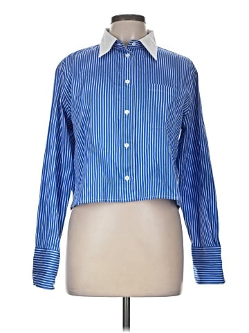 Madewell Relaxed Button-Up Cropped Shirt (view 1)
