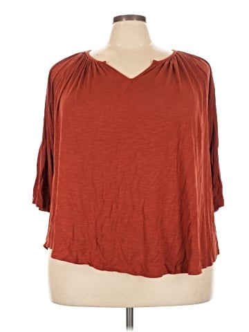 Lane Bryant 3/4 Sleeve T-Shirt (view 1)