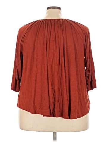 Lane Bryant 3/4 Sleeve T-Shirt (view 2)