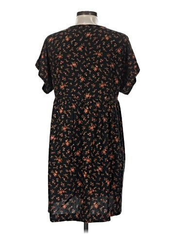 Madewell Short-Sleeve Button-Front Mini Dress in Fresh Sprigs (view 2)