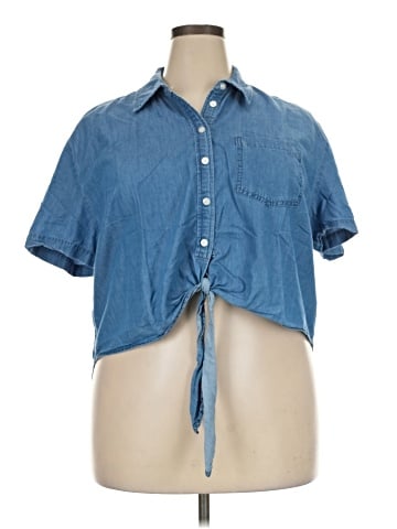 MICHAEL Michael Kors Short Sleeve Button-Down Shirt (view 1)