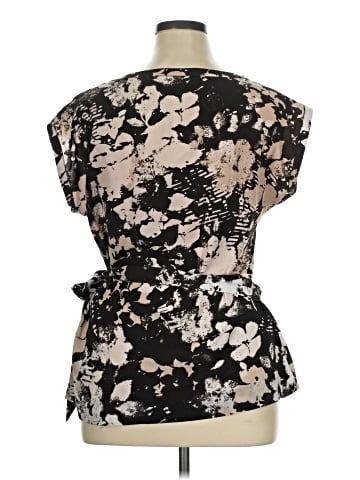 New York & Company Short Sleeve Blouse (view 2)