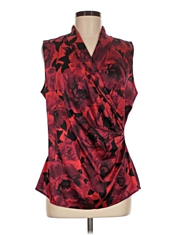 St. John Sleeveless Silk Top (view 1)