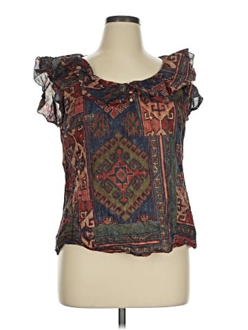 Lauren Jeans Co. Short Sleeve Blouse (view 1)