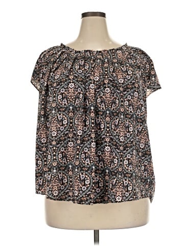 LC Lauren Conrad Short Sleeve Blouse (view 1)