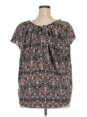 LC Lauren Conrad Short Sleeve Blouse (view 2)