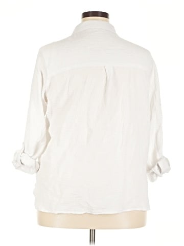 Anne Klein 3/4 Sleeve Button-Down Shirt (view 2)