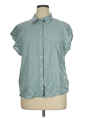 Ann Taylor Factory Short Sleeve Blouse (view 1)