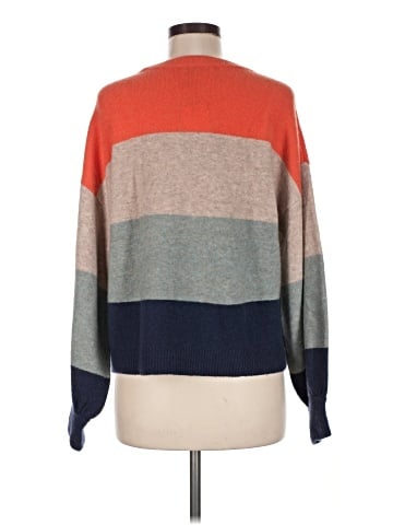 Madewell Striped Gladwell Balloon-Sleeve Pullover Sweater (view 2)