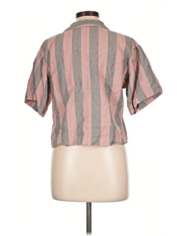 Madewell 100% Linen Resort Shirt in Springy Stripe (view 2)