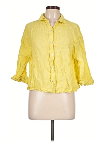 Sigrid Olsen 3/4 Sleeve Button-Down Shirt (view 1)