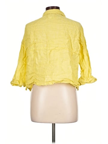 Sigrid Olsen 3/4 Sleeve Button-Down Shirt (view 2)