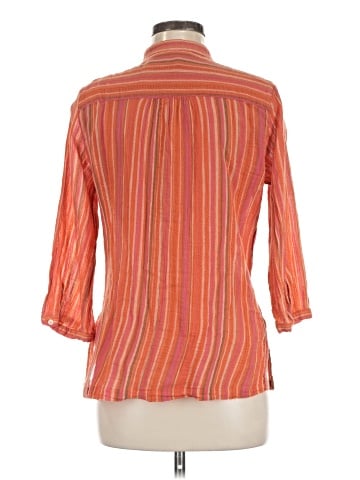 Sag Harbor 3/4 Sleeve Button-Down Shirt (view 2)